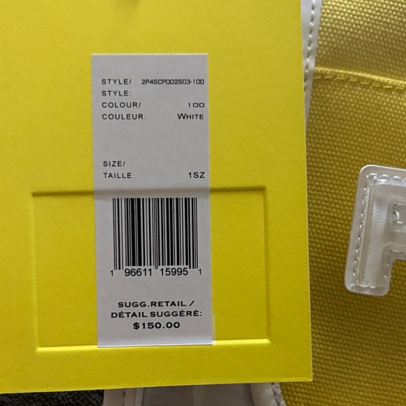 Marc Jacobs Yellow and White Pouch - Picture 2 of 3